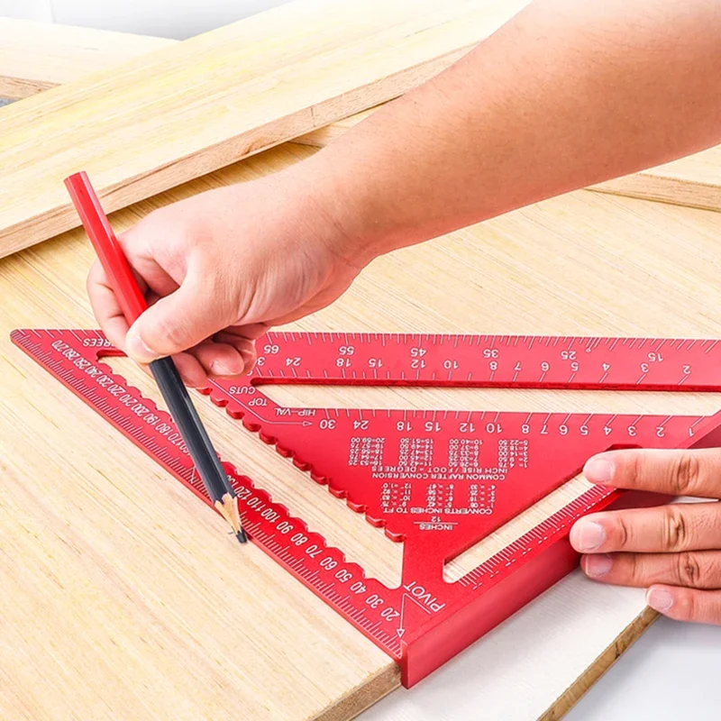 Woodworking Aluminum Alloy Triangle Gauges Measuring Gauging Tools High Precision Marker Angle Ruler Metric and Imperial Vernier
Woodworking Aluminum Alloy Triangle Gauges Measuring Gauging Tools High Precision Marker Angle Ruler Metric and Imperial Vernier