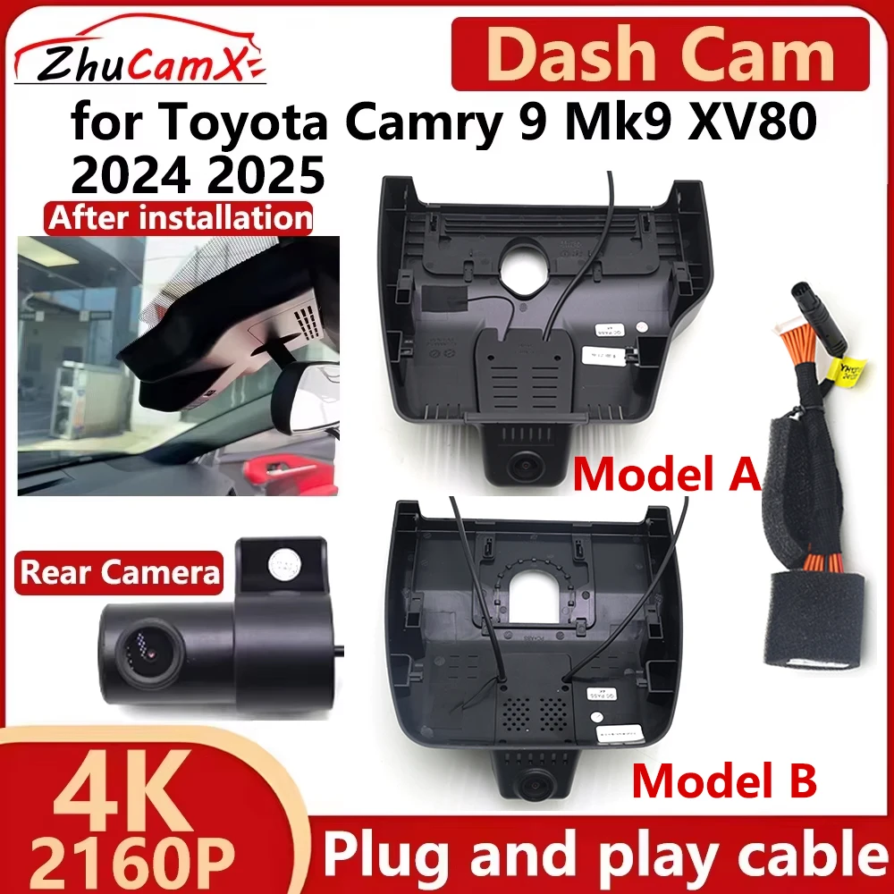 ZhuCamX for Toyota Camry 9 Mk9 XV80 2024 2025 4K UHD 2160P Car DVR Dash Cam Camera Night Vision Recorder Plug and Play
ZhuCamX for Toyota Camry 9 Mk9 XV80 2024 2025 4K UHD 2160P Car DVR Dash Cam Camera Night Vision Recorder Plug and Play