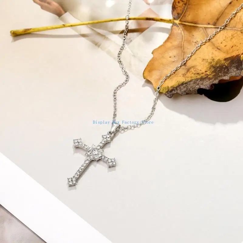 MXMF Zircon Cross-shape Clavicle Chain Crystal Necklace Trend Women Simple Necklace
MXMF Zircon Cross-shape Clavicle Chain Crystal Necklace Trend Women Simple Necklace