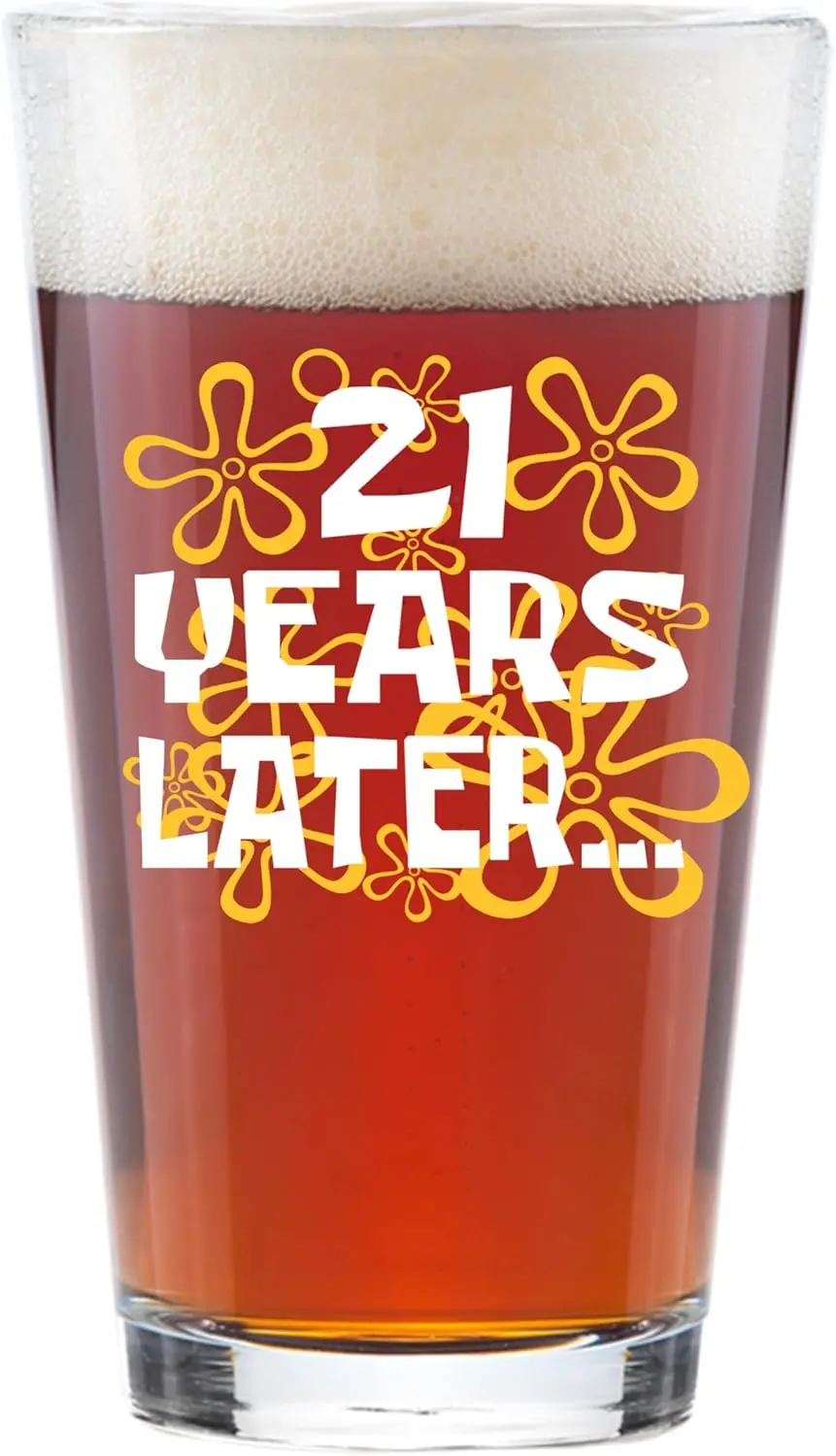 Funny 21st Birthday Gift – 16oz Pint Glass with Nostalgic Design for Men
Funny 21st Birthday Gift – 16oz Pint Glass with Nostalgic Design for Men