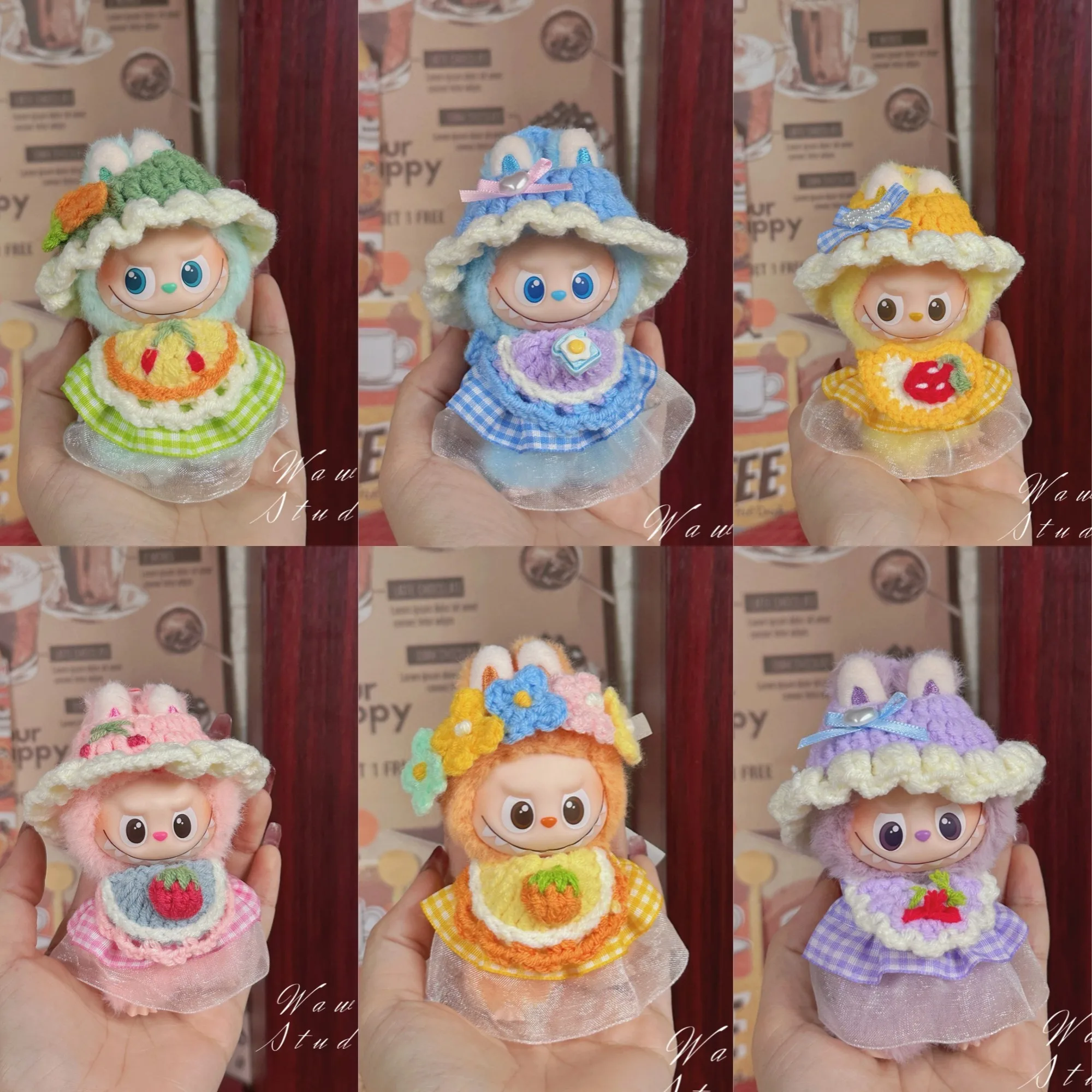 4th Gen Labubu Heart Code Series Handmade 3-Piece Set, Bonnet & Drool Bib & Dress for 10cm Vinyl Doll (Clothing Only)
4th Gen Labubu Heart Code Series Handmade 3-Piece Set, Bonnet & Drool Bib & Dress for 10cm Vinyl Doll (Clothing Only)