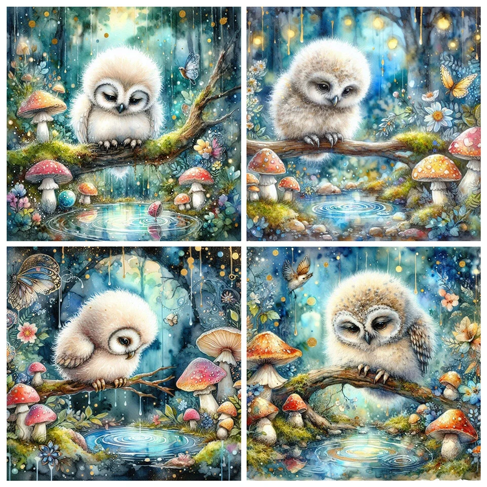 5D Diamond Painting Animal Owl Flower Mosaic Rhinestone Embroidery Kit Cross stitch Living Room Art Decor
5D Diamond Painting Animal Owl Flower Mosaic Rhinestone Embroidery Kit Cross stitch Living Room Art Decor