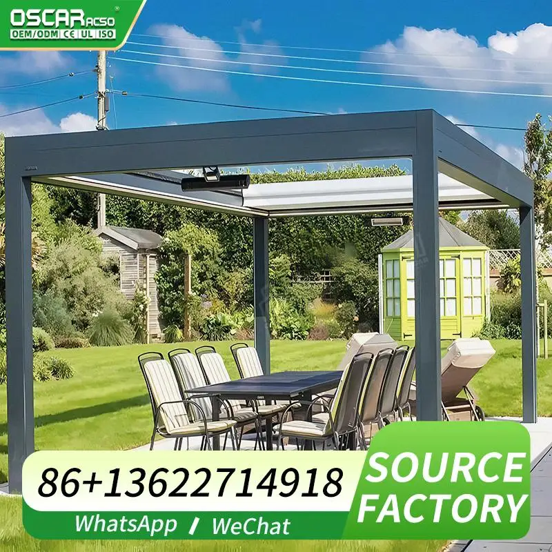Outdoor vertical waterproof Louver roof remote controlled shade structure for small gardens courts patios pergola
Outdoor vertical waterproof Louver roof remote controlled shade structure for small gardens courts patios pergola