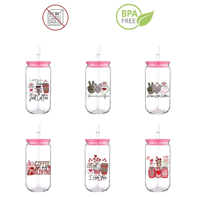 Valentine Drink Coffee Printed Transfer BPA Free Plastic Straw Cup Comes With Sreaw And Cup Lid Can Coffee 16 OZ Leopard print
Valentine Drink Coffee Printed Transfer BPA Free Plastic Straw Cup Comes With Sreaw And Cup Lid Can Coffee 16 OZ Leopard print