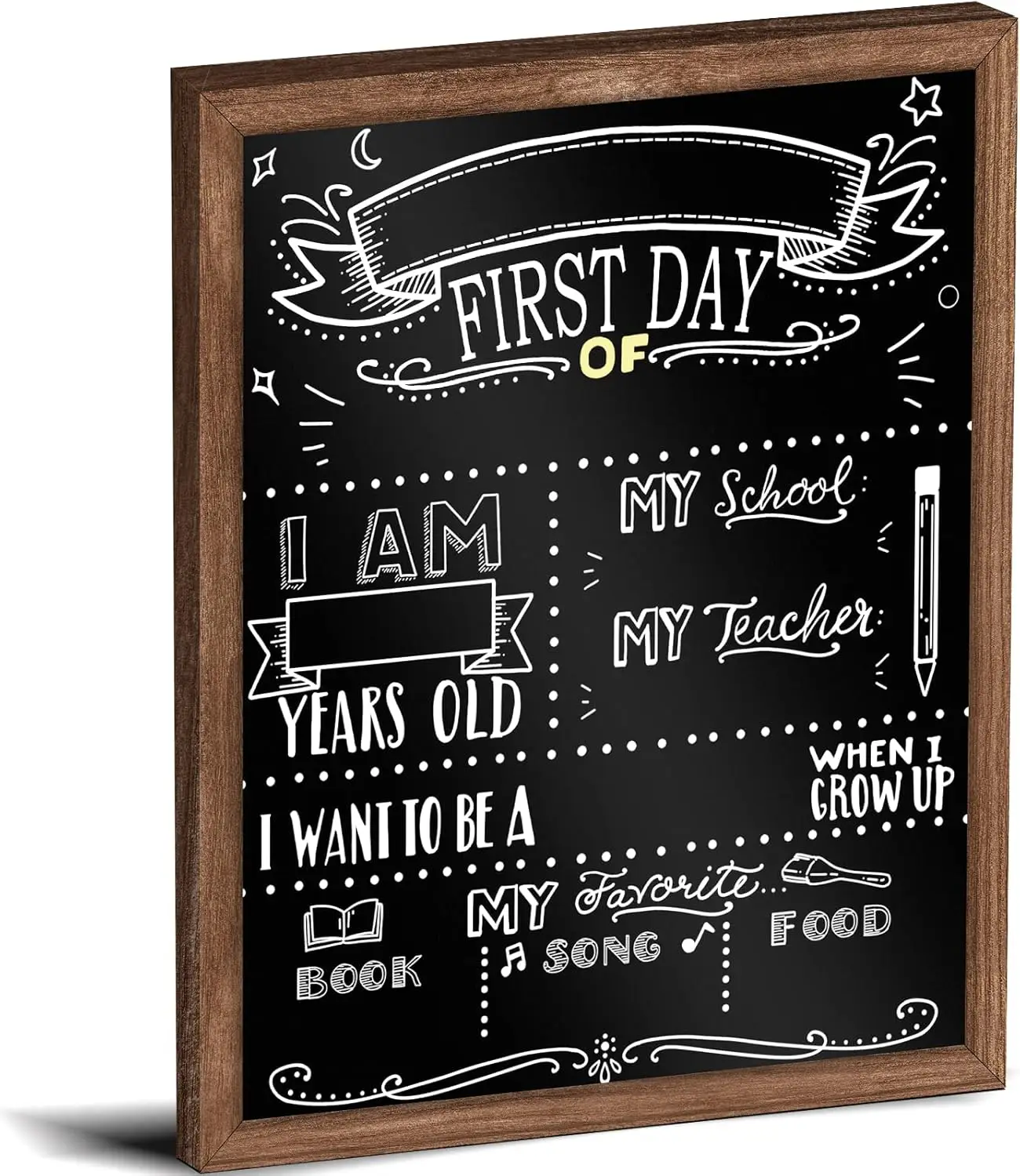 11x14 Double Sided First & Last Day of School Sign for Kids, Back to School Chalkboard Board, Preschool Kindergarten
11x14 Double Sided First & Last Day of School Sign for Kids, Back to School Chalkboard Board, Preschool Kindergarten