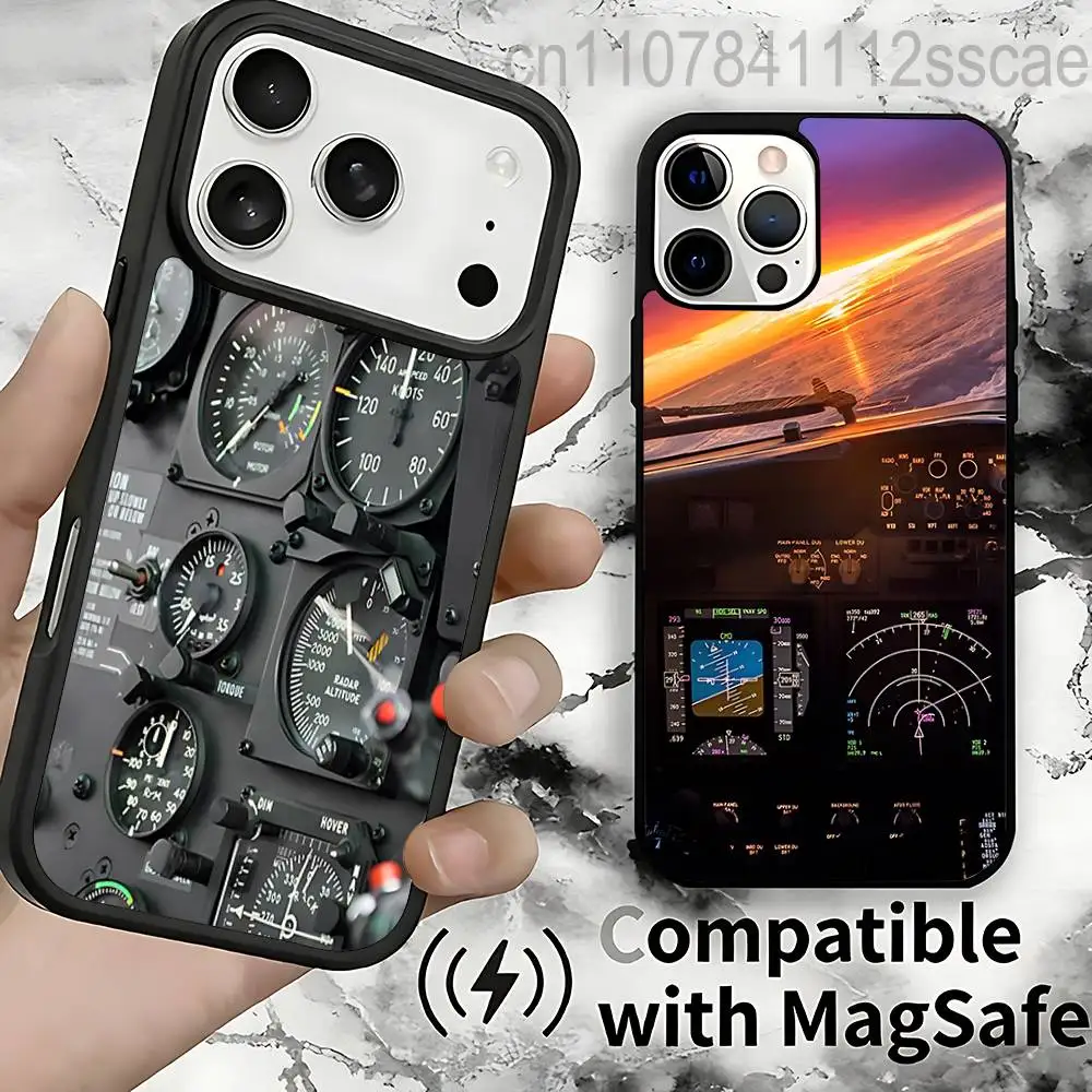 Чехол для телефона с магнитным креплением для iPhone 14, 16, 17, 13, 12, 11, 15 Pro Max Plus, с дизайном авиационных приборов, для беспроводной зарядки MagSafe
Чехол для телефона с магнитным креплением для iPhone 14, 16, 17, 13, 12, 11, 15 Pro Max Plus, с дизайном авиационных приборов, для беспроводной зарядки MagSafe