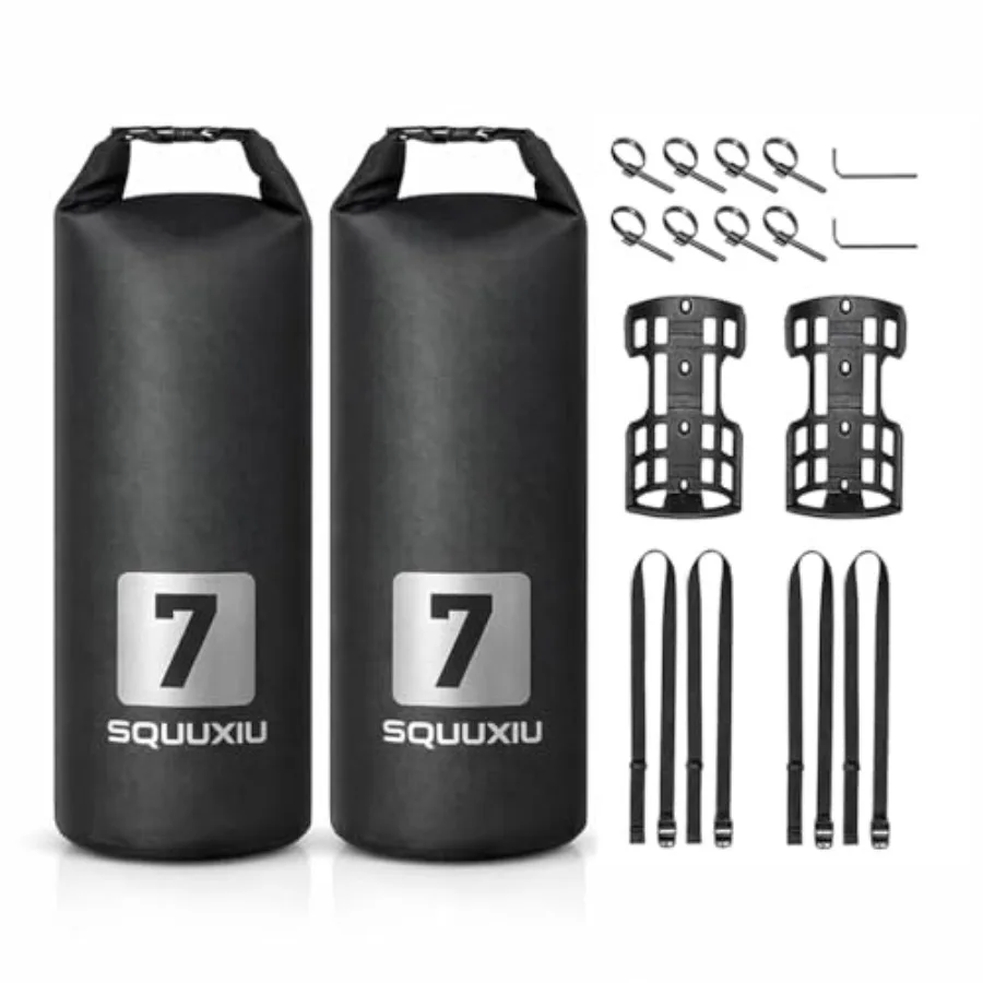 2Packs Bike Fork Bags Waterproof Roll Top Design/ Bicycle Dry Bag Fork Sacks Cycling Pack Bike Pannier for Moutain Bikes Road B
2Packs Bike Fork Bags Waterproof Roll Top Design/ Bicycle Dry Bag Fork Sacks Cycling Pack Bike Pannier for Moutain Bikes Road B