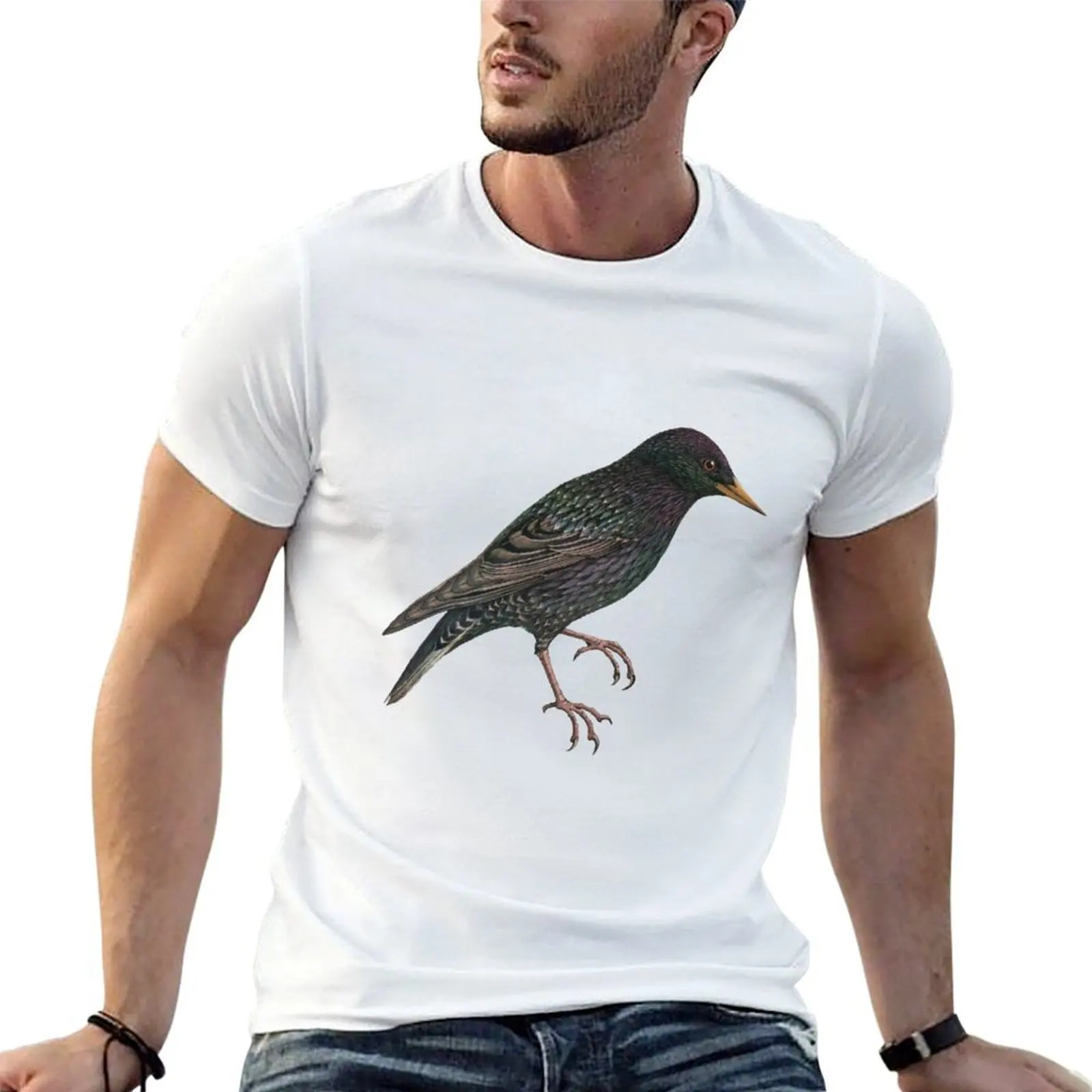 Bird Art - European starling - Vintage Print Art T-Shirt man t shirt designer man t shirts for men casual T-Shirt
Bird Art - European starling - Vintage Print Art T-Shirt man t shirt designer man t shirts for men casual T-Shirt
