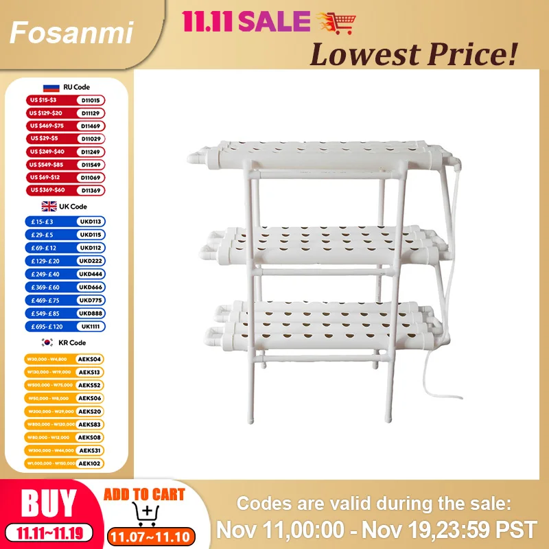 Комплект системы выращивания гидропоники, 3 слоя, 108 размеров, гидропонное садовое многослойное оборудование для выращивания овощей и трав из ПВХ-труб
Комплект системы выращивания гидропоники, 3 слоя, 108 размеров, гидропонное садовое многослойное оборудование для выращивания овощей и трав из ПВХ-труб