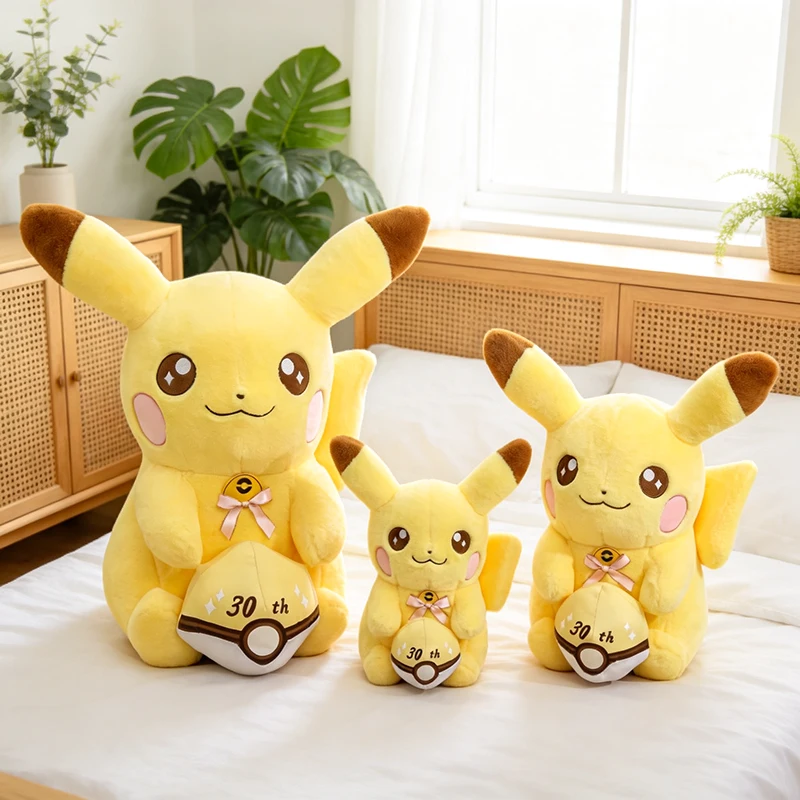 Pokemon 30th Anniversary Pikachu Plush Toy 35/70cm Soft Stuffed Doll with Poke Ball Bow for Kids Fans Birthday Gift Home Decor
Pokemon 30th Anniversary Pikachu Plush Toy 35/70cm Soft Stuffed Doll with Poke Ball Bow for Kids Fans Birthday Gift Home Decor