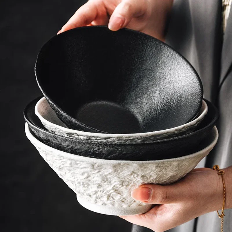 Solid Color Stone Patterned Ceramic Bowl Pasta Bowl Thick Soup Bowl Salad Bowls Dessert Bowls Restaurant Specialty Tableware
Solid Color Stone Patterned Ceramic Bowl Pasta Bowl Thick Soup Bowl Salad Bowls Dessert Bowls Restaurant Specialty Tableware
