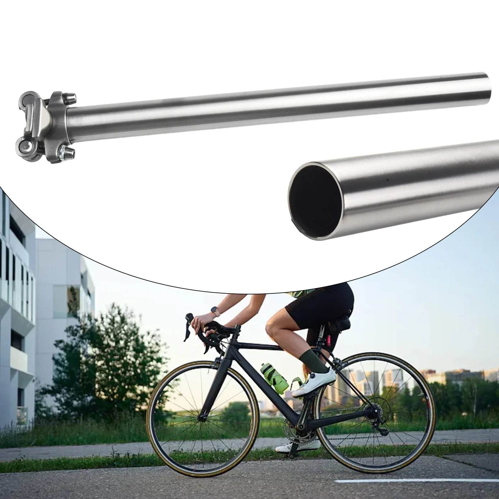 Mountain Bike Seat Tube 31.6/27.2x350mm TC4/GR5 Ti Alloy Ultralight Seat Rod Bicycle Seatpost Replacement Accessories
Mountain Bike Seat Tube 31.6/27.2x350mm TC4/GR5 Ti Alloy Ultralight Seat Rod Bicycle Seatpost Replacement Accessories