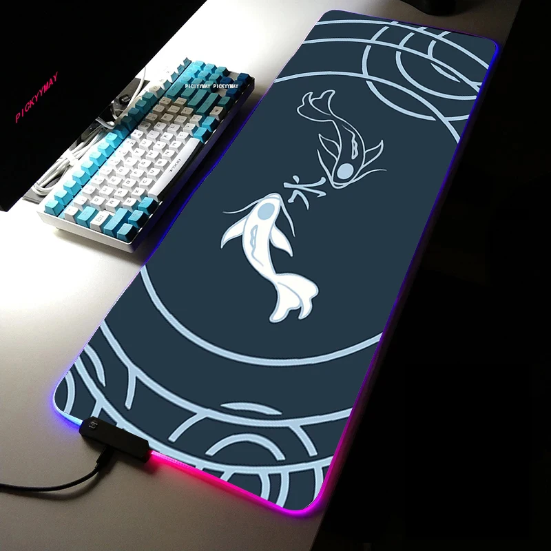 Fish RGB Gaming Mouse Pad Large Home Mousepad Game Office Natural Rubber XXL Mouse Mat LED Light With Backlit Japanese style
Fish RGB Gaming Mouse Pad Large Home Mousepad Game Office Natural Rubber XXL Mouse Mat LED Light With Backlit Japanese style
