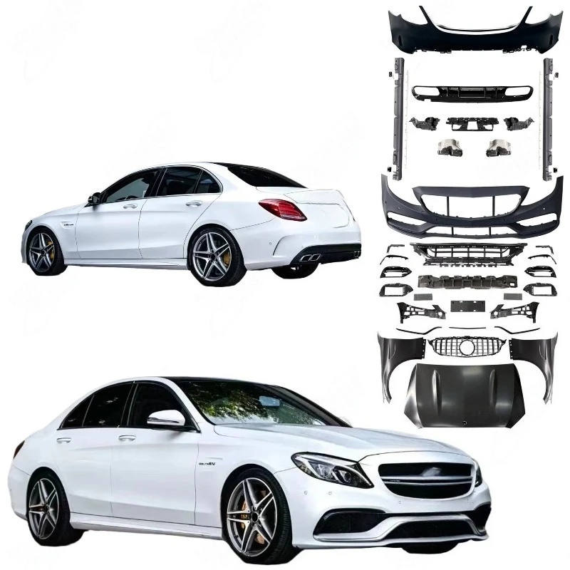 Dream Garage Car Body Kit For Benz C-class W205 Old Upgrade New 1:1 C63 Body Kit Front Bumper Grille Diffuser Hood Fender
Dream Garage Car Body Kit For Benz C-class W205 Old Upgrade New 1:1 C63 Body Kit Front Bumper Grille Diffuser Hood Fender