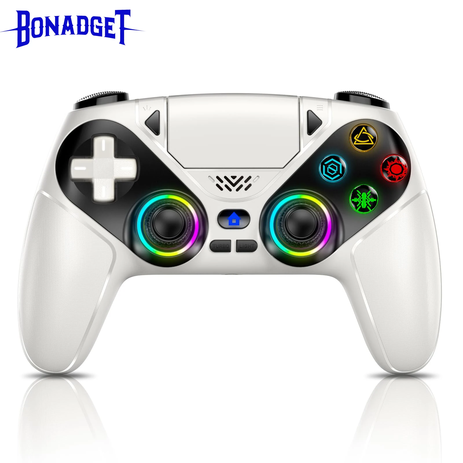 Gamepad for PS5/PC Gaming Controllers Handle Hall Effect Triggers RGB Turbo Vibration Touch Programmable Buttons Game Controller
Gamepad for PS5/PC Gaming Controllers Handle Hall Effect Triggers RGB Turbo Vibration Touch Programmable Buttons Game Controller