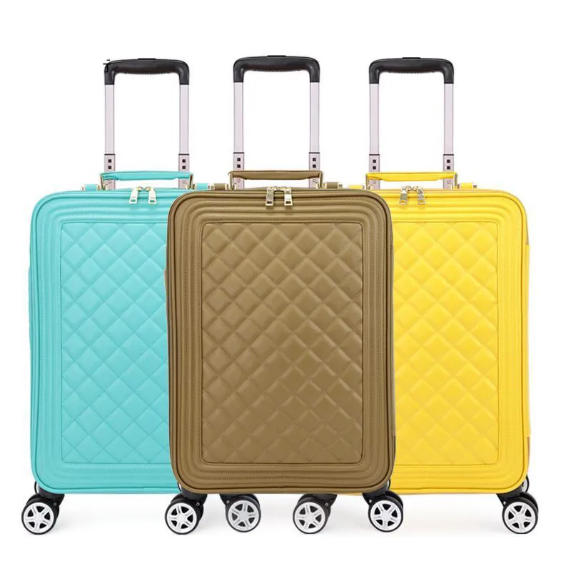 20"Inch Women Spinner Leather Retro Trolley Bag Carry On Travel Suitcase Hand Luggage With Wheels
20"Inch Women Spinner Leather Retro Trolley Bag Carry On Travel Suitcase Hand Luggage With Wheels