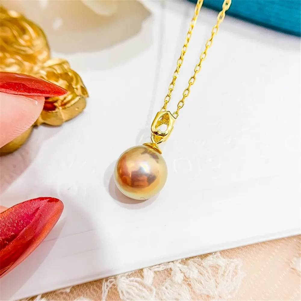 DIY Pearl Accessories S925 Sterling Silver Pendant with Empty Support K Gold Jade Necklace Pendant Fit 8-13mm Round Beads D007
DIY Pearl Accessories S925 Sterling Silver Pendant with Empty Support K Gold Jade Necklace Pendant Fit 8-13mm Round Beads D007