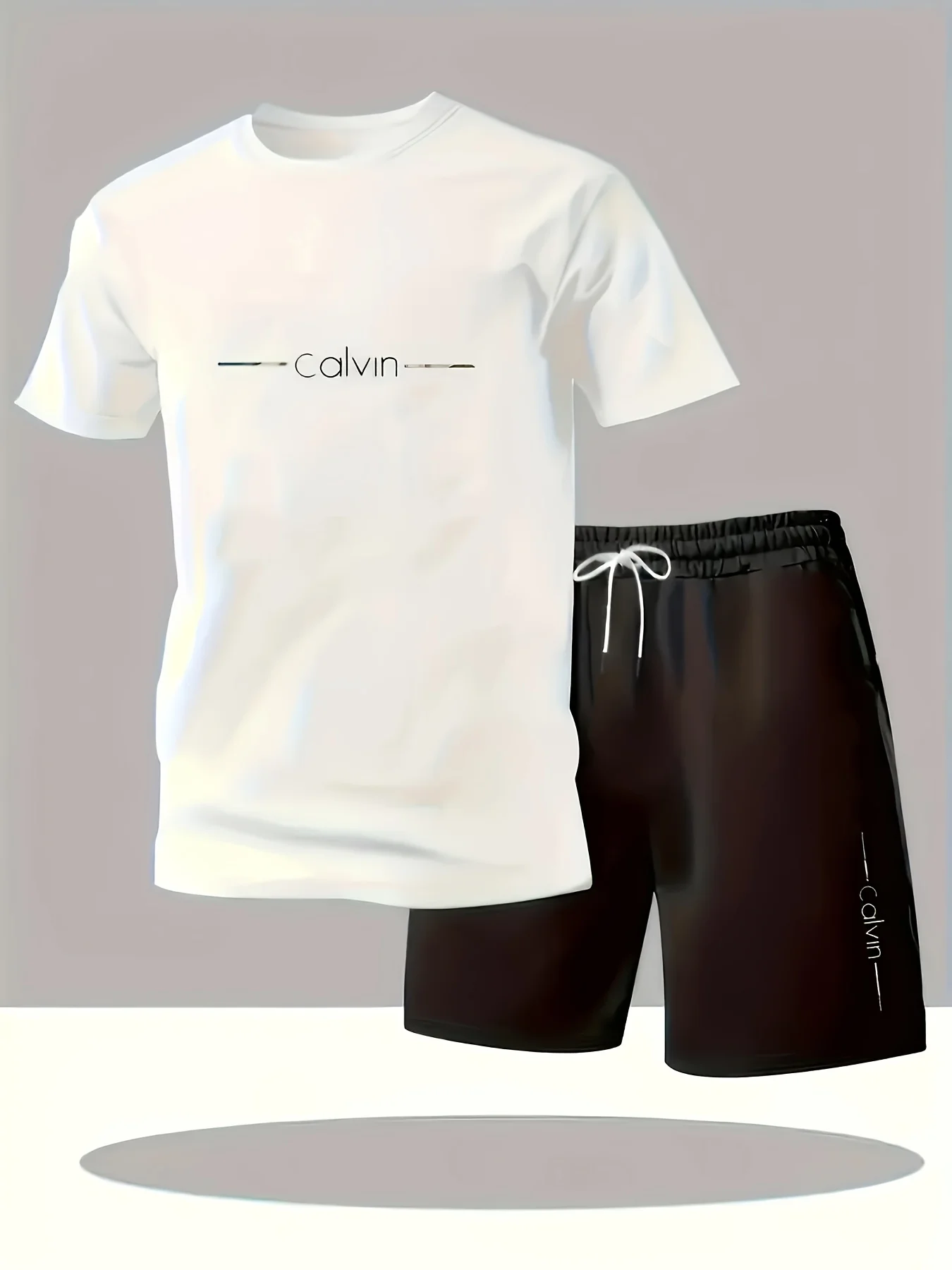 Calvin Men's Summer Fashion Active Set -Breathable Printed T-Shirt with Casual Shorts,Lightweight and ComfortablePolyesterFabric
Calvin Men's Summer Fashion Active Set -Breathable Printed T-Shirt with Casual Shorts,Lightweight and ComfortablePolyesterFabric