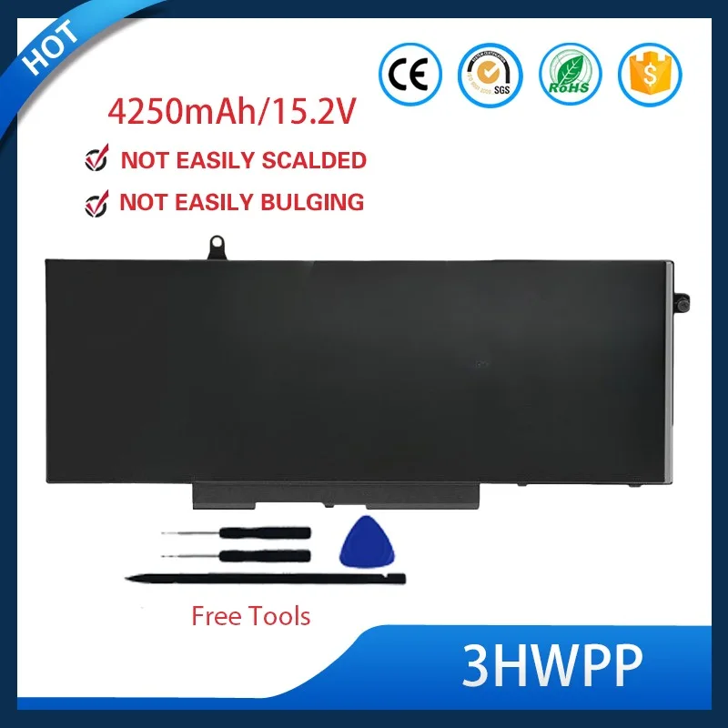 Аккумулятор для ноутбука 68Wh 3HWPP для Dell Inspiron 17 7706 2 в 1, Latitude 14 5401 5410 5411, 15 5501 5510 5511, Precision 3541 3551
Аккумулятор для ноутбука 68Wh 3HWPP для Dell Inspiron 17 7706 2 в 1, Latitude 14 5401 5410 5411, 15 5501 5510 5511, Precision 3541 3551