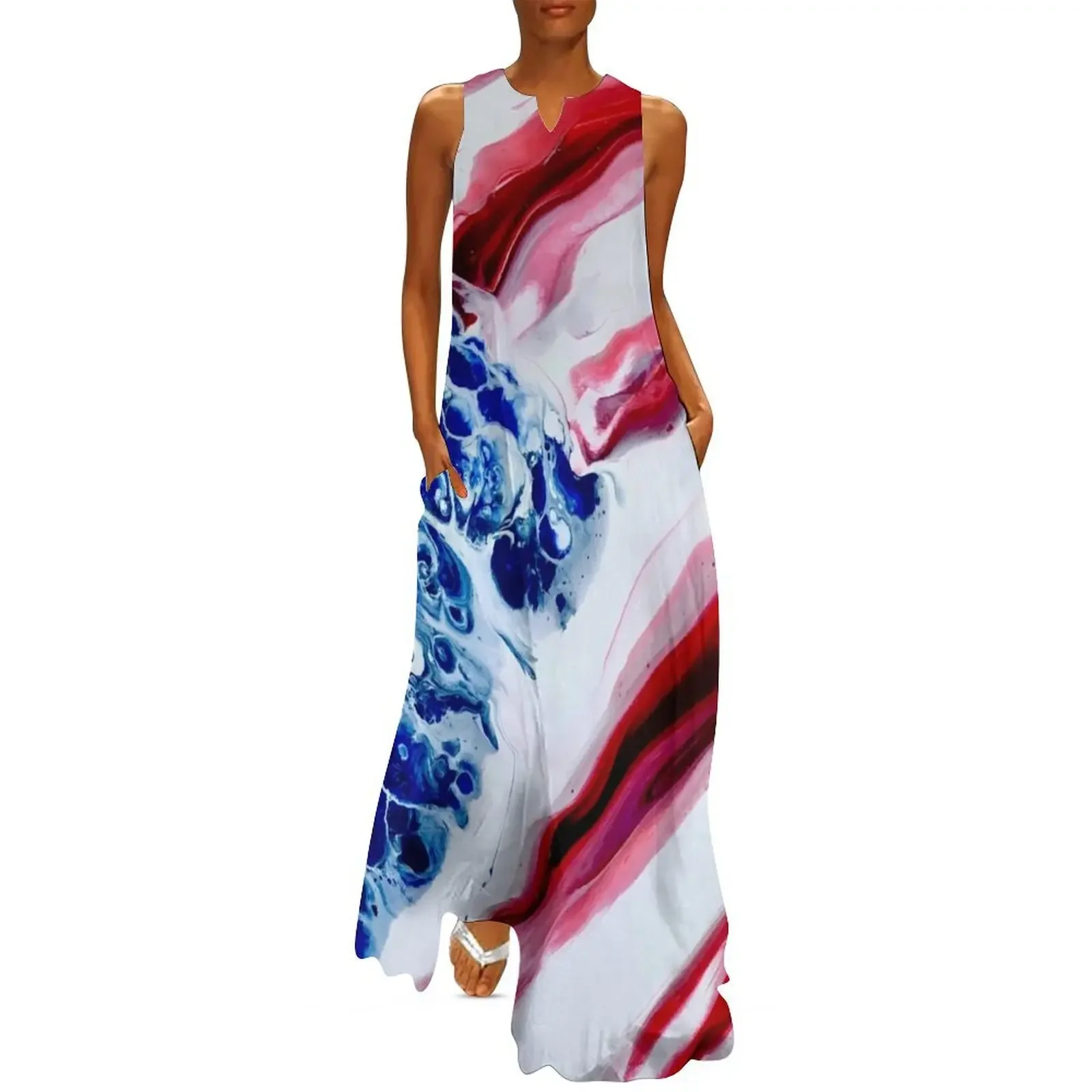 American Flag - Abstract Stars and Stripes Long Dress dress women summer 2025 Beachwear Dress
American Flag - Abstract Stars and Stripes Long Dress dress women summer 2025 Beachwear Dress