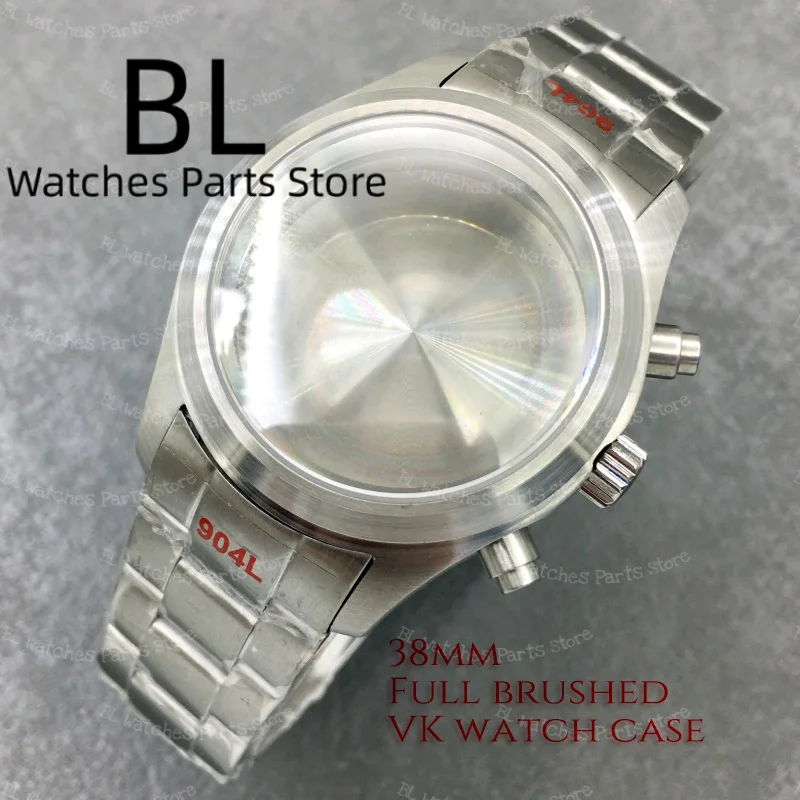 BLIGER 38mm Chronograp Silver Brushed Pilot Watch Case Domed Sapphire Crystal Metal Bracelet Fit VK63 VK64 VK67 Quartz Movement
BLIGER 38mm Chronograp Silver Brushed Pilot Watch Case Domed Sapphire Crystal Metal Bracelet Fit VK63 VK64 VK67 Quartz Movement