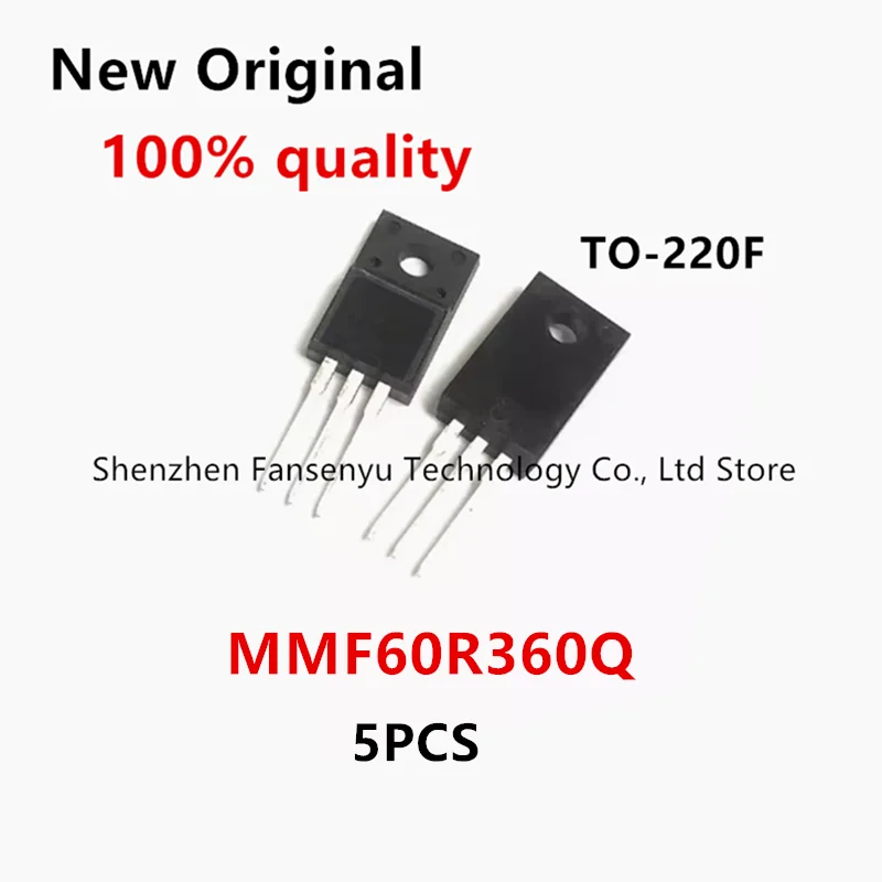 (5piece)100% New MMF60R360Q 60R360Q TO-220F 600V/11A Field-effect transistor Chipset 
(5piece)100% New MMF60R360Q 60R360Q TO-220F 600V/11A Field-effect transistor Chipset