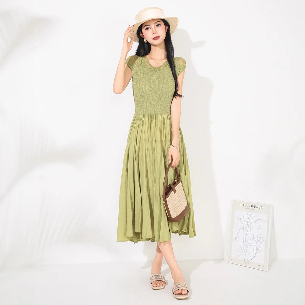 Miyake Pleated Dress for Women 2025 Autumn New Style High-end Elegant V Neck Sleeveless Collar French Commuting Long Skirt
Miyake Pleated Dress for Women 2025 Autumn New Style High-end Elegant V Neck Sleeveless Collar French Commuting Long Skirt