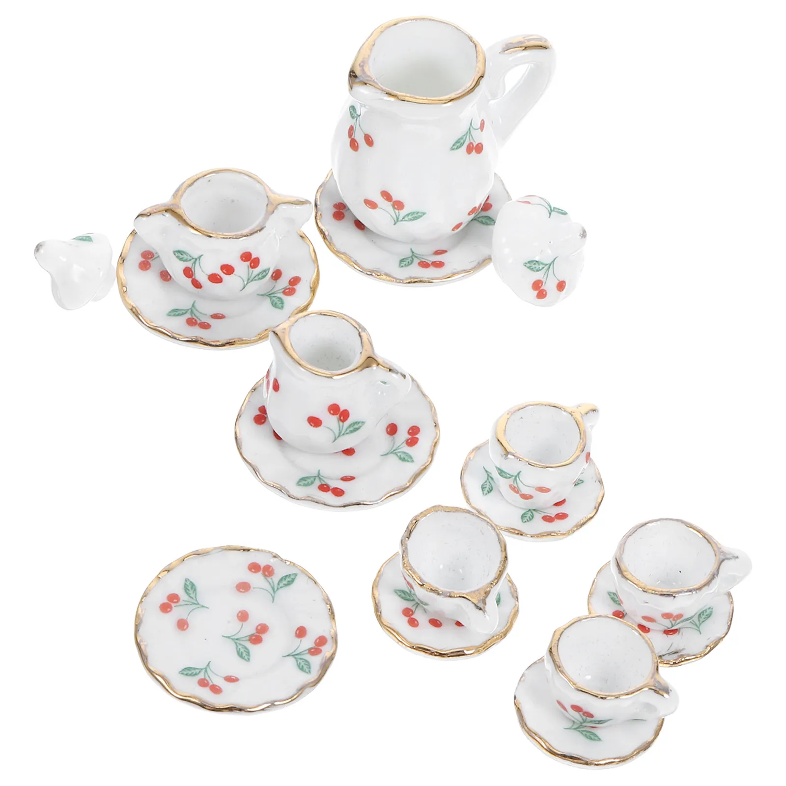 1Set Miniature Ceramic Tea Set Vintage Style Tea Cup Saucer Teapot Dollhouse Kitchen Accessories Decoration Miniature Teapot
1Set Miniature Ceramic Tea Set Vintage Style Tea Cup Saucer Teapot Dollhouse Kitchen Accessories Decoration Miniature Teapot