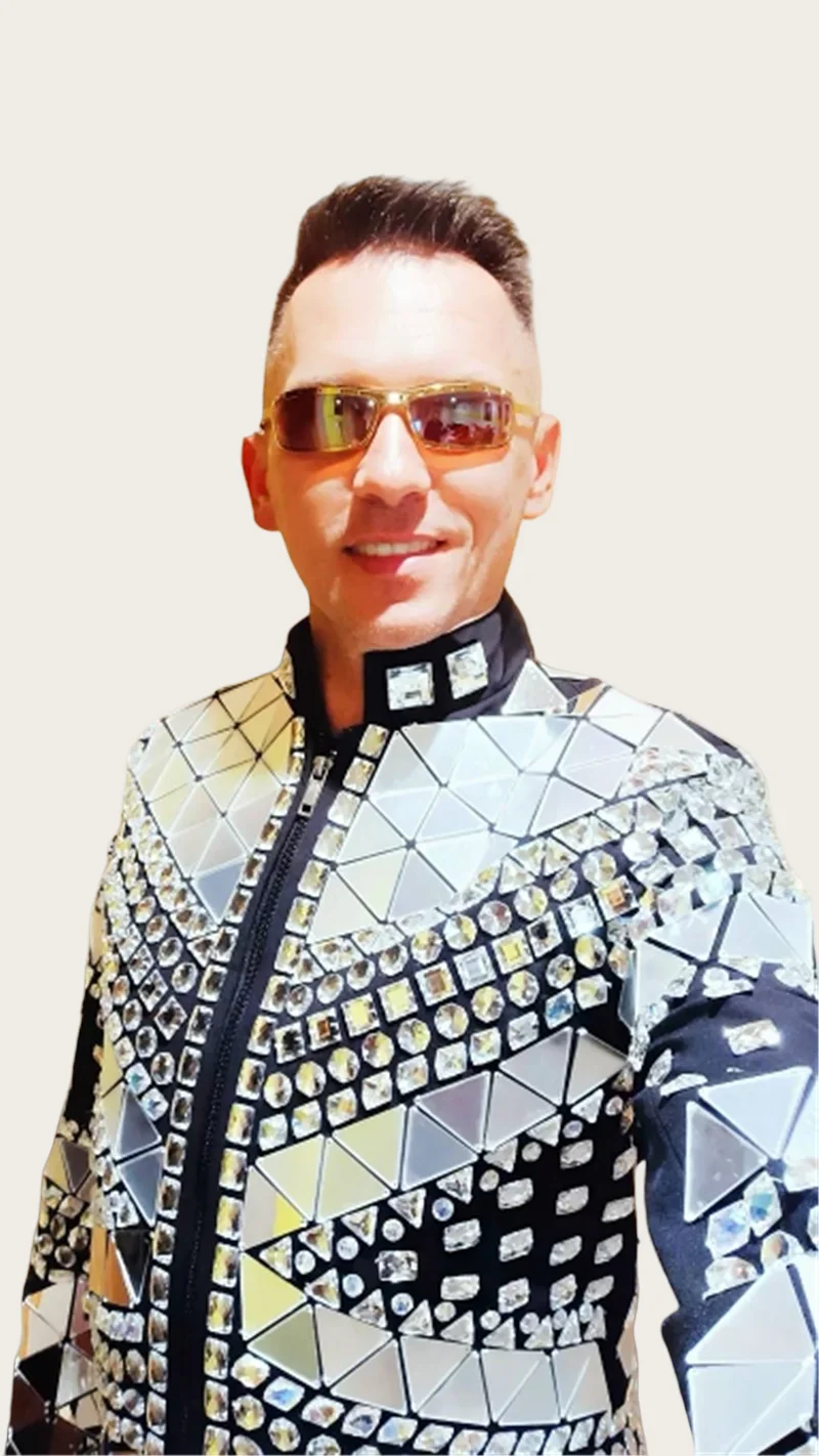 Fashion Men's Full Mirrors Crystal Jacket Show Banquet Dress Wear Male DJ Singer Dancer Performance Coat
Fashion Men's Full Mirrors Crystal Jacket Show Banquet Dress Wear Male DJ Singer Dancer Performance Coat