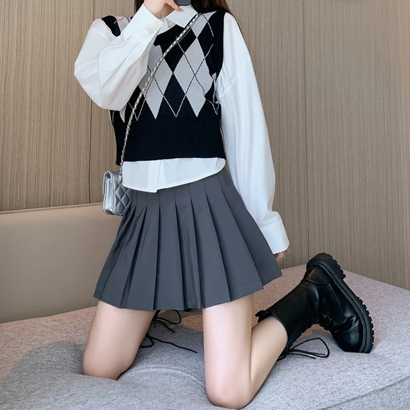 Preppy Style Pleated Mini Skirt Women Summer High Waist Zipper Girls Dancing Jk Short Skirts Woman Fashion Student A Line Faldas
Preppy Style Pleated Mini Skirt Women Summer High Waist Zipper Girls Dancing Jk Short Skirts Woman Fashion Student A Line Faldas