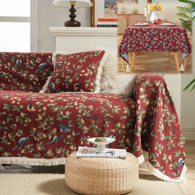 Christmas Floral Jacquard Tablecloth with Tassel Rectangular Dining Kitchen Tea Table Cover for Home Party Sofa Decor Carpet
Christmas Floral Jacquard Tablecloth with Tassel Rectangular Dining Kitchen Tea Table Cover for Home Party Sofa Decor Carpet