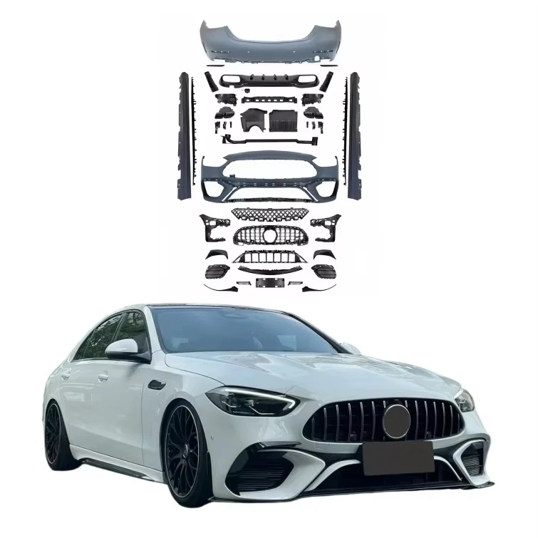 New Arrival for C-class W206 2020-2024 Bodykit C63 Sport Style Bumper Grille Rear Diffuser Car Bumpers Upgrade
New Arrival for C-class W206 2020-2024 Bodykit C63 Sport Style Bumper Grille Rear Diffuser Car Bumpers Upgrade