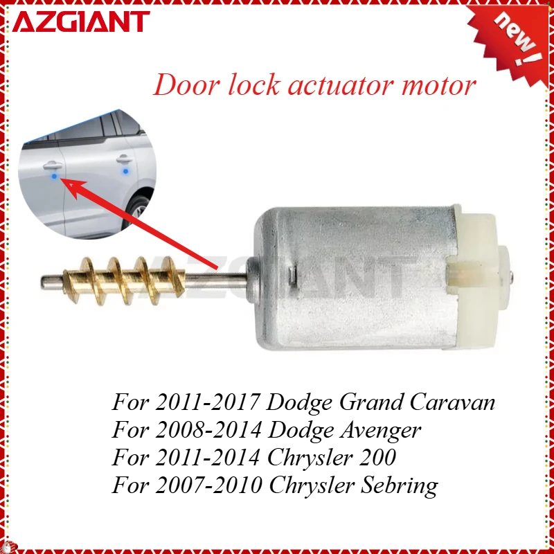 AZGIANT FC-280SC-20150 High quality car door lock motor for Dodge Grand Caravan/Dodge Avenger/Chrysler 200 New replacement parts
AZGIANT FC-280SC-20150 High quality car door lock motor for Dodge Grand Caravan/Dodge Avenger/Chrysler 200 New replacement parts