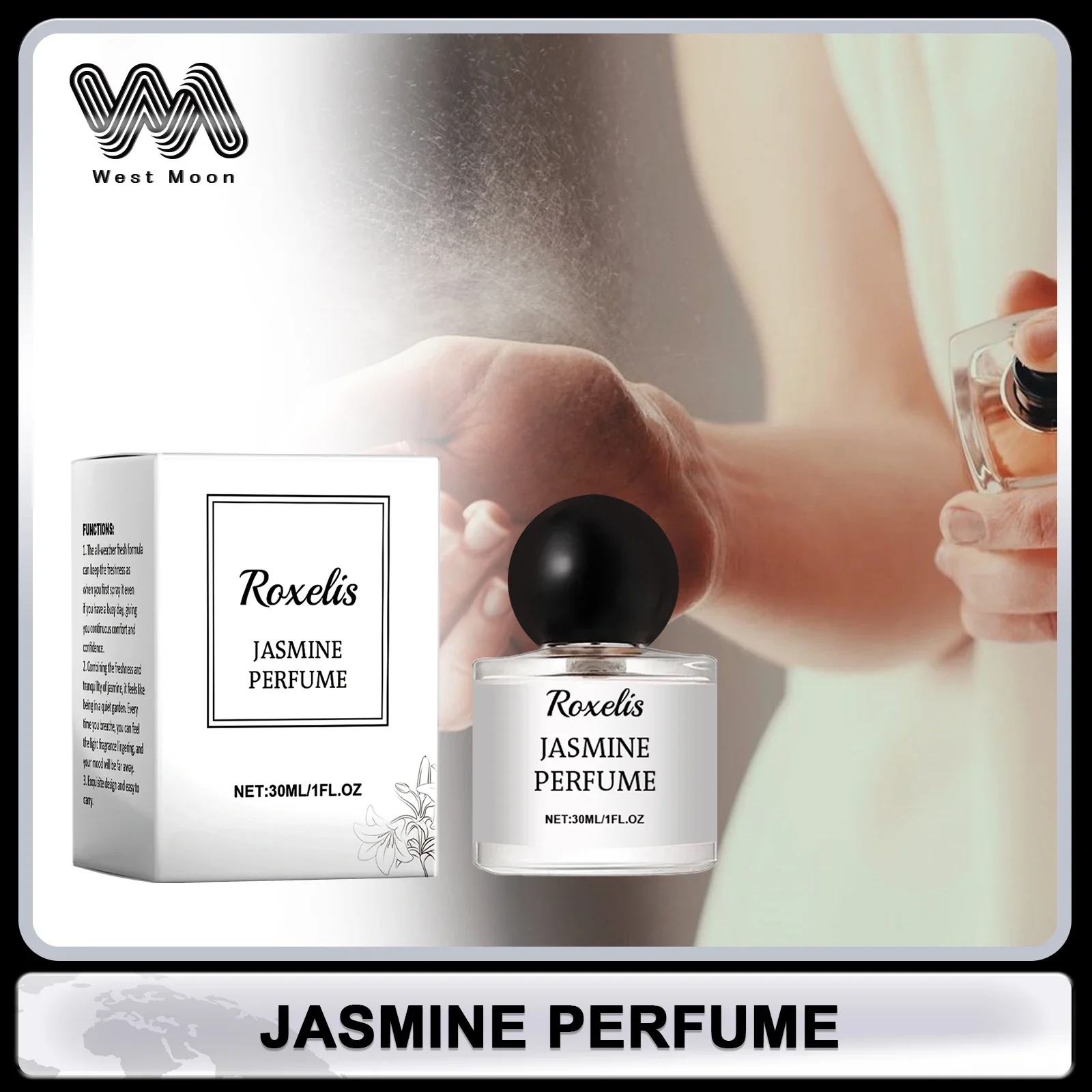 Jasmine Perfume Lasting Light Wood Fragrance Remove Odor Sweaty Advanced Floral Spray Enjoy Fresh Elegant Women Scent Deodorant
Jasmine Perfume Lasting Light Wood Fragrance Remove Odor Sweaty Advanced Floral Spray Enjoy Fresh Elegant Women Scent Deodorant