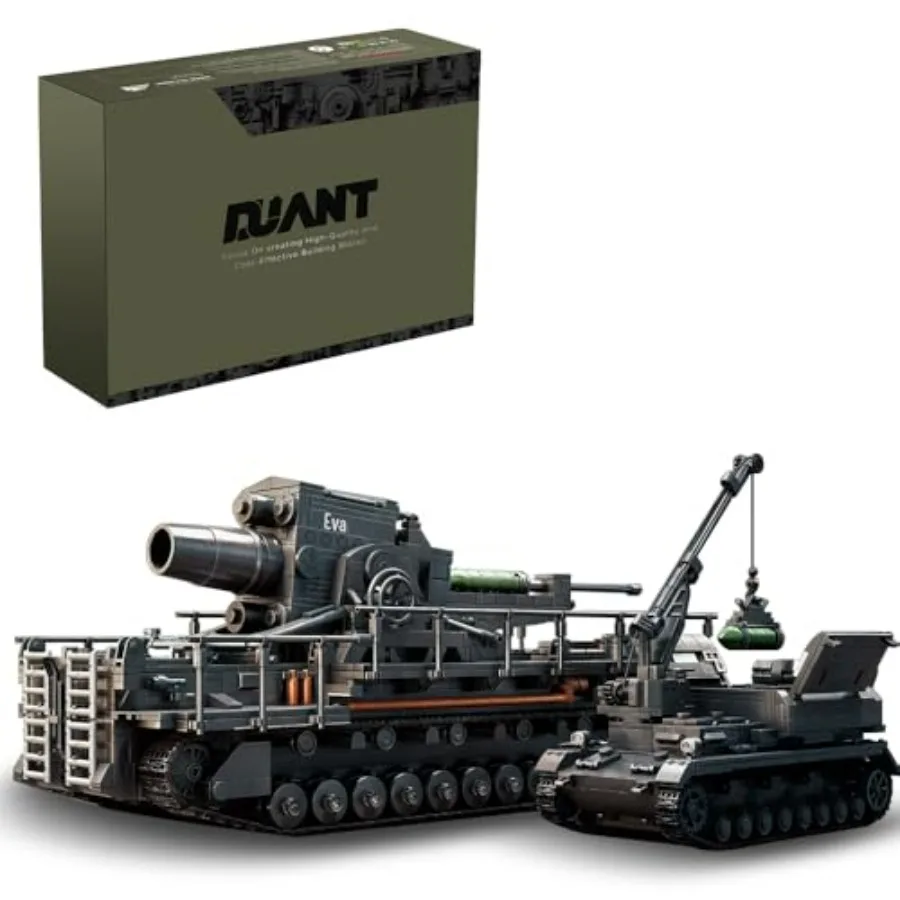 39161 1:28 Karl-Gert Heavy Tank Building Blocks Set 4706 Pieces WWII Military Land Equipment Display Model in Metallic Gray wit
39161 1:28 Karl-Gert Heavy Tank Building Blocks Set 4706 Pieces WWII Military Land Equipment Display Model in Metallic Gray wit