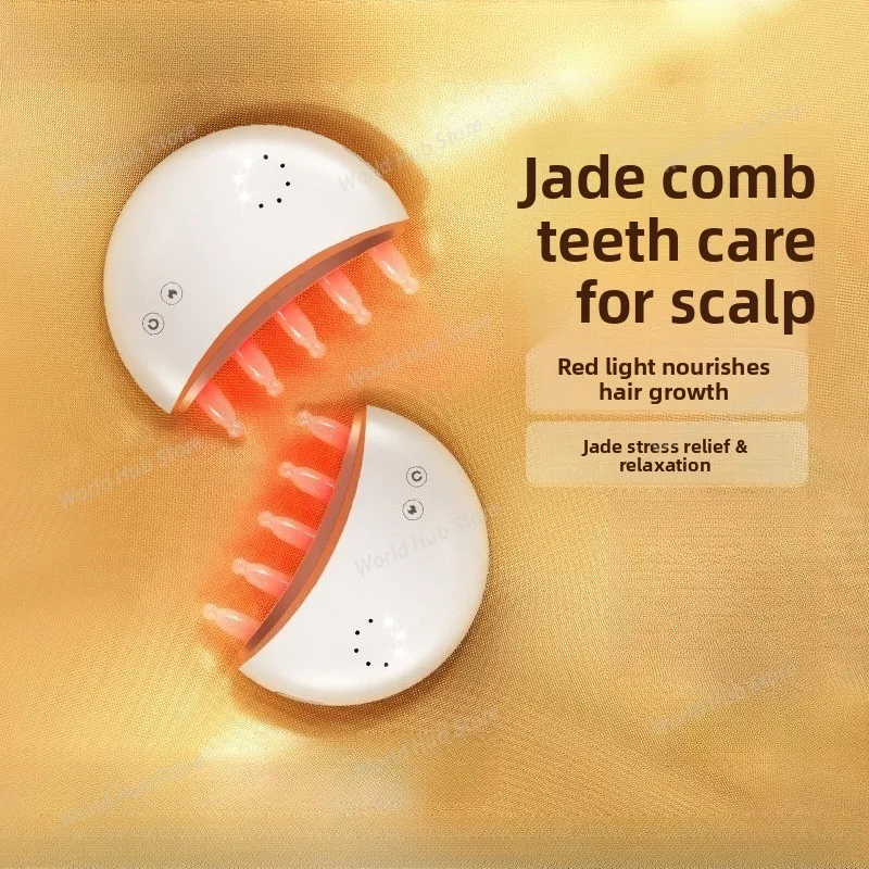 Jade Little Moon Hair Massage Instrument, Electric Scalp Meridian Hair Growth Comb, Red Light Massage Comb
Jade Little Moon Hair Massage Instrument, Electric Scalp Meridian Hair Growth Comb, Red Light Massage Comb