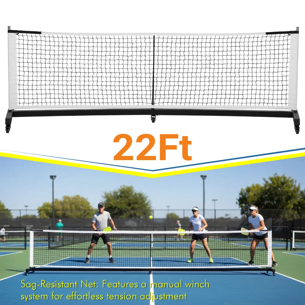 Heavy Duty Pickleball Net with Wheels Outdoor Pickleball Paddle Net Portable Folding Pickleball Net for Tennis Driveway Backyard
Heavy Duty Pickleball Net with Wheels Outdoor Pickleball Paddle Net Portable Folding Pickleball Net for Tennis Driveway Backyard