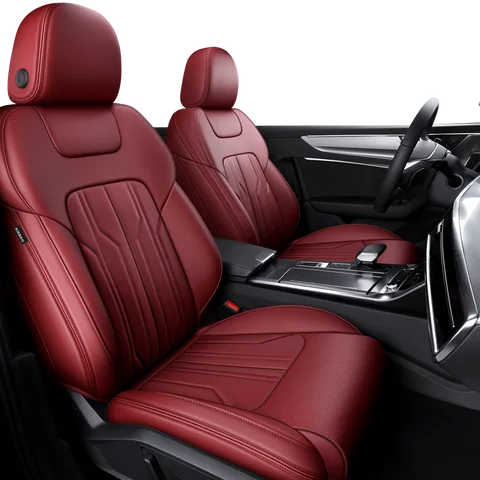 Custom Fit Car Accessories Seat Covers Full Set Middle Perforated Faux Leather Specific For Audi A3 A4 A5 A6 Q5 Q7 TT A8 Q3