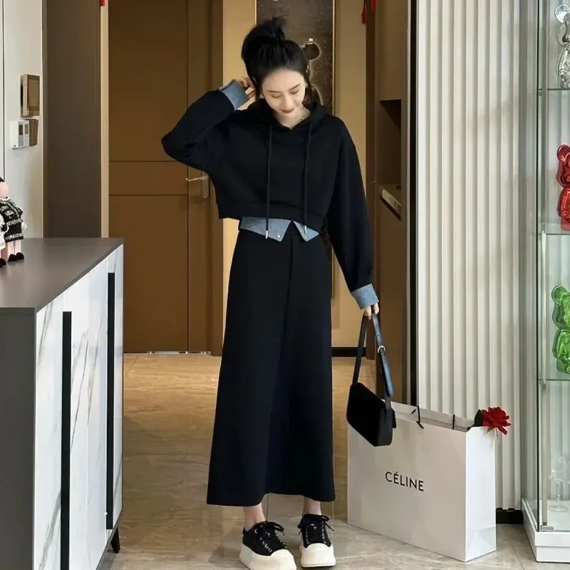 Autumn Sportswear Tracksuits Women Sweatshirts Two Piece Set Korean Casual Hooded Sweatshirts+irregular Patchwork Skirt Set
Autumn Sportswear Tracksuits Women Sweatshirts Two Piece Set Korean Casual Hooded Sweatshirts+irregular Patchwork Skirt Set