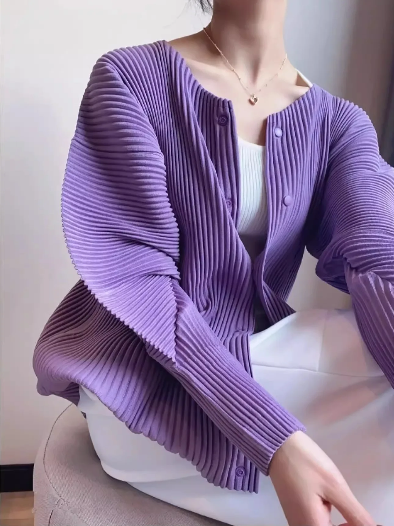 Loose Casual Women's Button-Up round Neck Sweater Coat Color Short Sleeve Long Sleeve Spring Autumn Fashion Slim Fit Top
Loose Casual Women's Button-Up round Neck Sweater Coat Color Short Sleeve Long Sleeve Spring Autumn Fashion Slim Fit Top