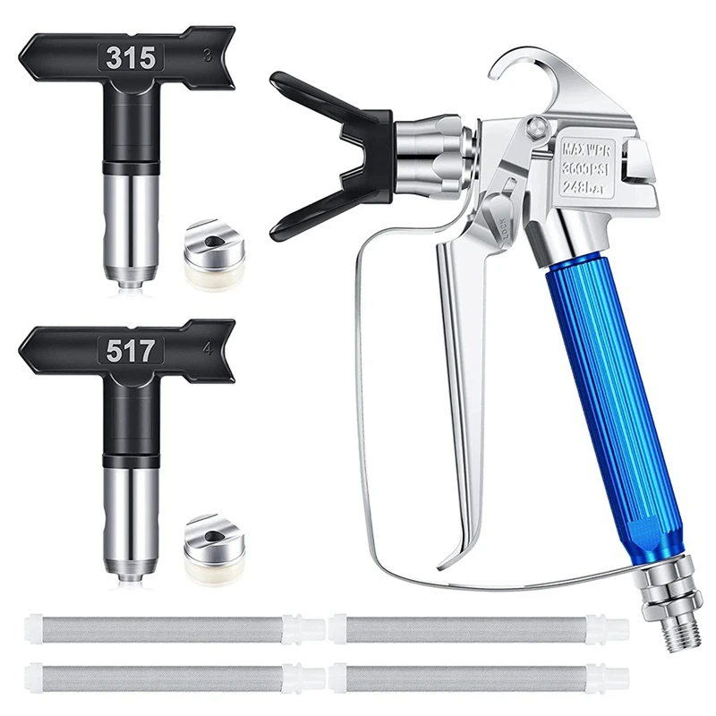 8 Pieces Airless Paint Sprayer With Nozzle Guard 2 Spray Tips And 4 Airless Paint Spray Filter For Spraying Accessories
8 Pieces Airless Paint Sprayer With Nozzle Guard 2 Spray Tips And 4 Airless Paint Spray Filter For Spraying Accessories