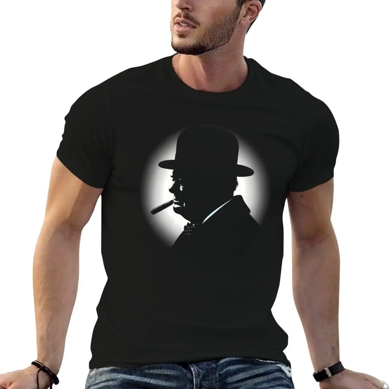 Vintage Churchill Silhouette T-Shirt sports fans oversized t shirt graphics new edition luxury clothes men
Vintage Churchill Silhouette T-Shirt sports fans oversized t shirt graphics new edition luxury clothes men
