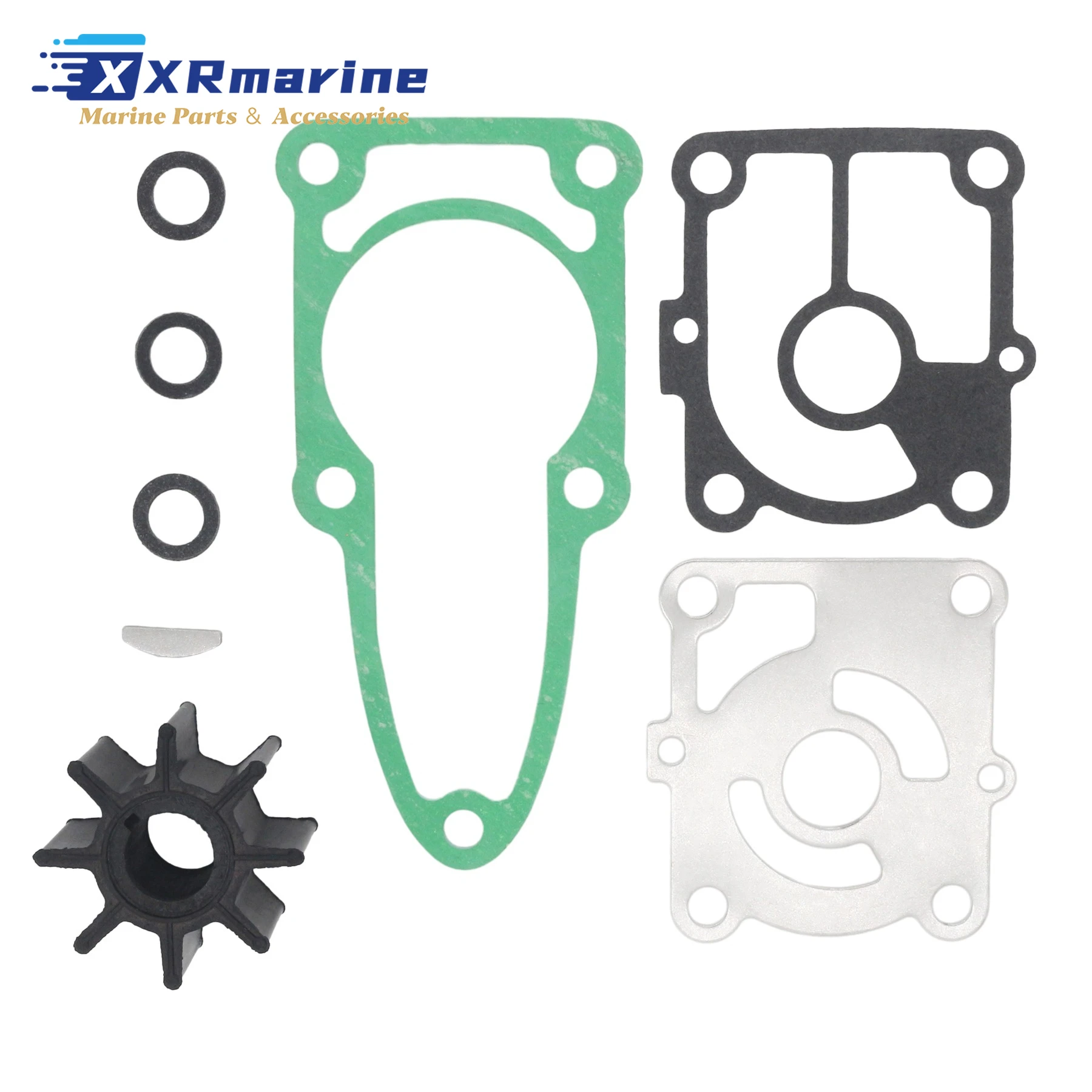 Water Pump Impeller Repair Kit 3LD-65021-0 Fits for Tohatsu 2/4 Stroke Outboard 9.9 15 20 HP Motors Replaces 3RS-87322-1
Water Pump Impeller Repair Kit 3LD-65021-0 Fits for Tohatsu 2/4 Stroke Outboard 9.9 15 20 HP Motors Replaces 3RS-87322-1