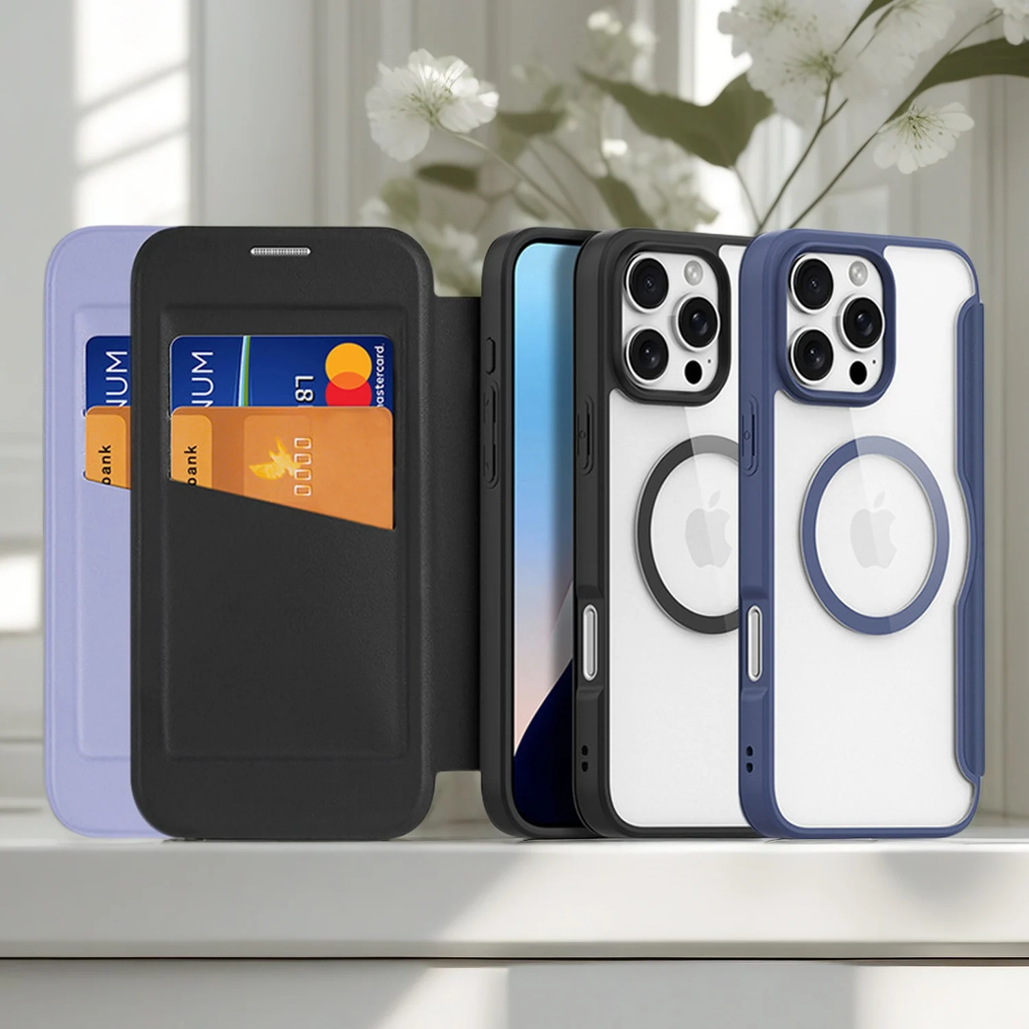 Case for iPhone 16/15/14/13 Pro Max/16 Pro/16 Plus/16 PU Leather Flip Case with Card Holders Shockproof TPU Inner Shell with Mag
Case for iPhone 16/15/14/13 Pro Max/16 Pro/16 Plus/16 PU Leather Flip Case with Card Holders Shockproof TPU Inner Shell with Mag