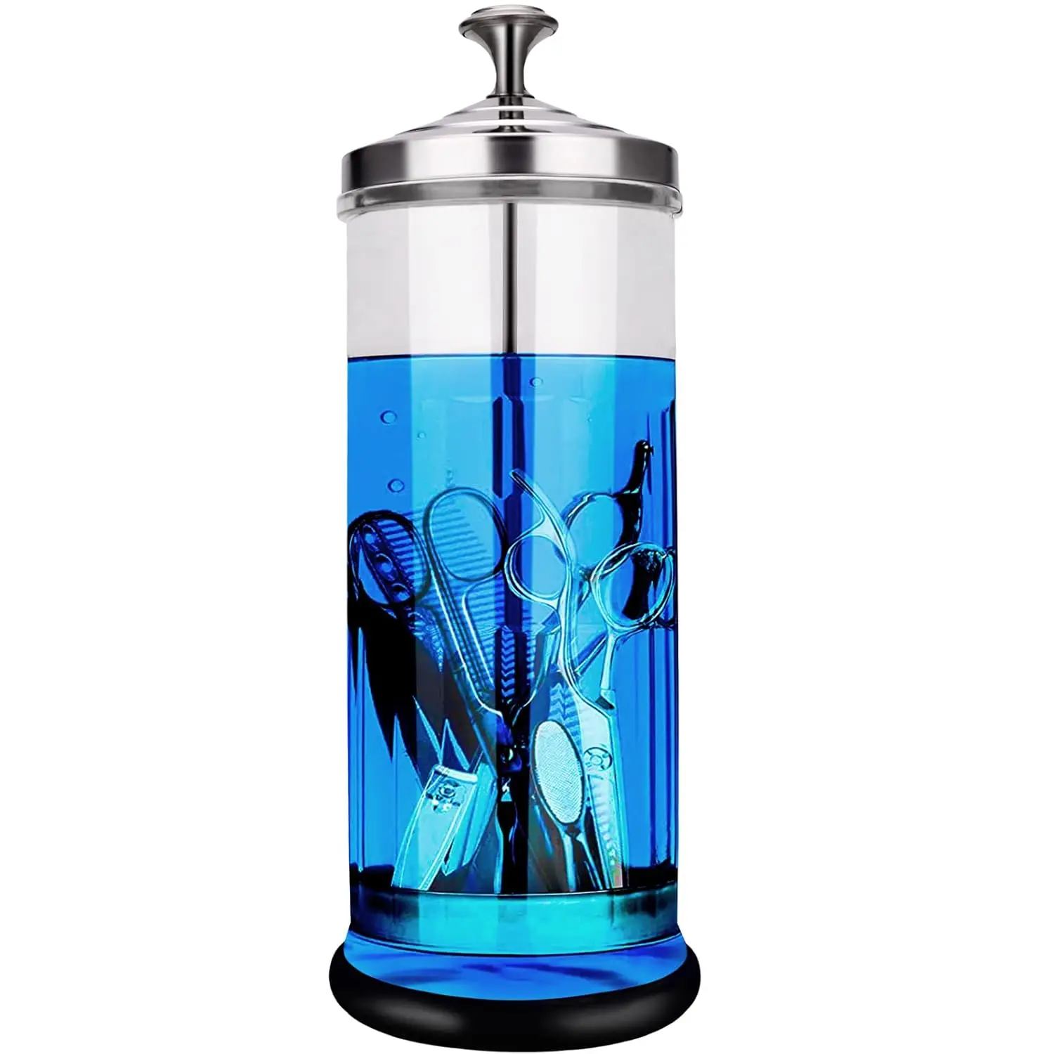 50oz Glass Disinfectant Jar for Nail Tools & Barber Tools, Non-Slip Base
50oz Glass Disinfectant Jar for Nail Tools & Barber Tools, Non-Slip Base