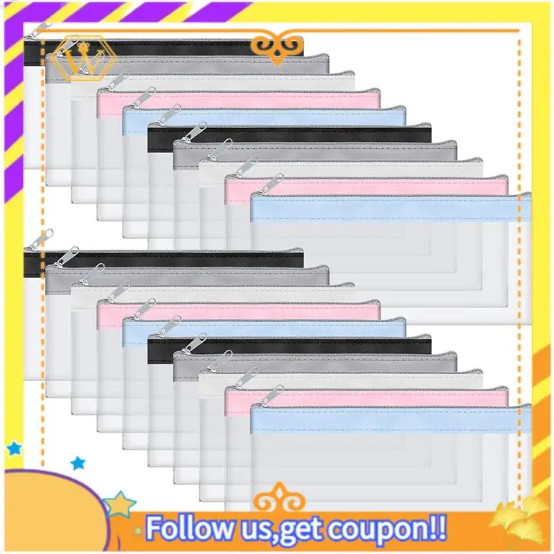 Latest-20Pack Money Bags With Zipper For Cash Clear Cash Envelopes Small Money Pouches Bank Deposit Bags Coin Bag For Collector
Latest-20Pack Money Bags With Zipper For Cash Clear Cash Envelopes Small Money Pouches Bank Deposit Bags Coin Bag For Collector