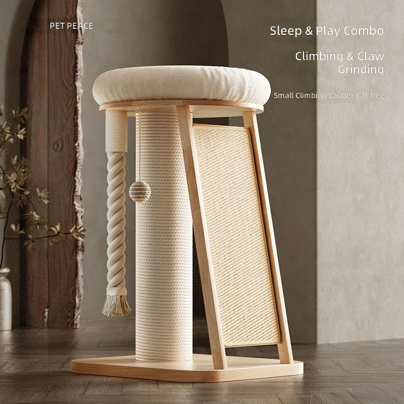 Cactus-Shaped Cat Tree with Scratching Board, Upright Natural Sisal Climbing Tower, Non-Shedding Cat Toy for Indoor Cats,Cattery
Cactus-Shaped Cat Tree with Scratching Board, Upright Natural Sisal Climbing Tower, Non-Shedding Cat Toy for Indoor Cats,Cattery