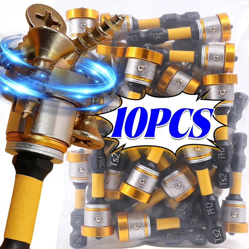 1/10x Hex Shank Magnetic Drywall Screw Magnet PH2 Bits for Plasterboard Screw Positioning Installation Locating Batch Drilling
1/10x Hex Shank Magnetic Drywall Screw Magnet PH2 Bits for Plasterboard Screw Positioning Installation Locating Batch Drilling