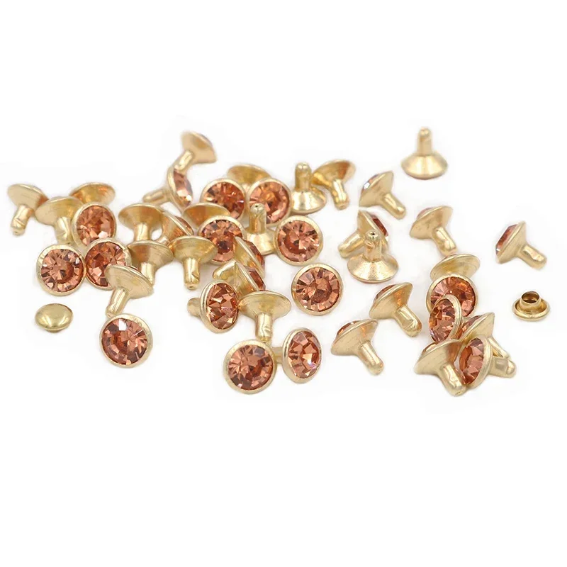 100Sets 8mm Light Peach Crystal Rhinestone Rivets Golden Metal Base Studs For Bracelet Necklace Leathercraft Rivet
100Sets 8mm Light Peach Crystal Rhinestone Rivets Golden Metal Base Studs For Bracelet Necklace Leathercraft Rivet