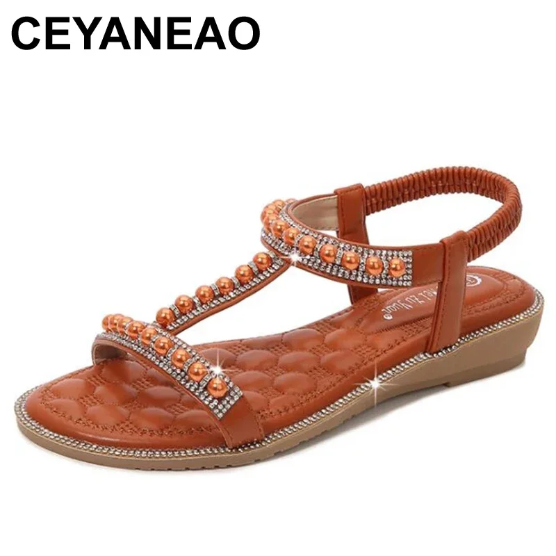 CEYANEAНовые летние модные женские удобные сандалии, женские сандалии с открытым носком, повседневная обувь без шнуровки на плоской подошве, женские сандалии с жемчугом
CEYANEAНовые летние модные женские удобные сандалии, женские сандалии с открытым носком, повседневная обувь без шнуровки на плоской подошве, женские сандалии с жемчугом